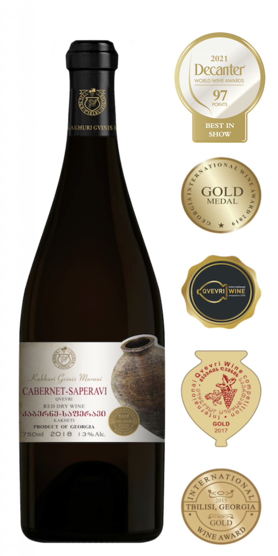 CABERNET - SAPERAVI QVEVRI 2020, 12,5%