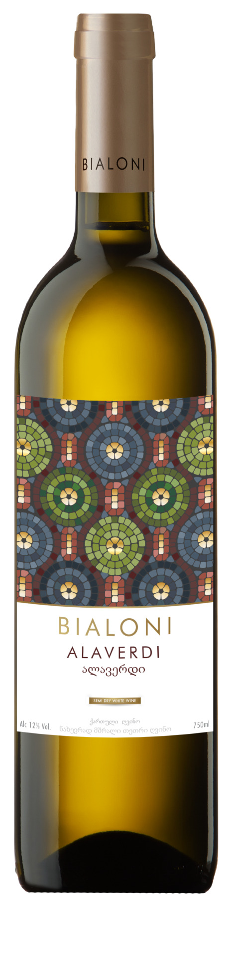 ALAVERDI Georgische WEIßWEIN HALBTROCKEN, 12%