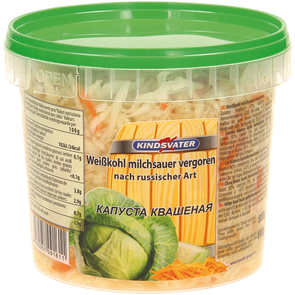 DH Sauerkraut nach Hausfrauen Art, 800G