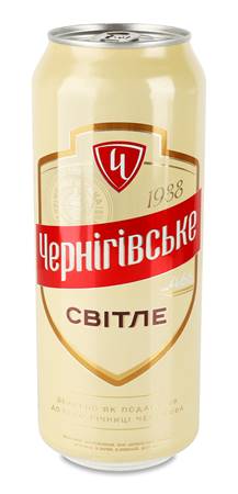 Пиво Черниговское светлое 4,6%, ж/б 0,5л