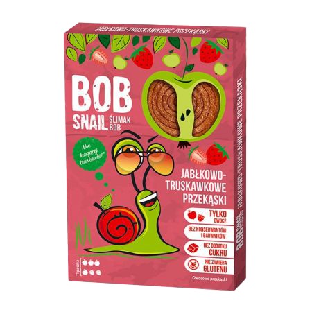 Bob Snail ROLLED FRUTS ЯБЛУКО/ПОЛУНИЦЯ, 60Г