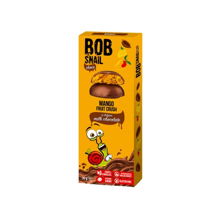 Bob Snail MANGO IN MILCHSCHOKOLADE, 30G