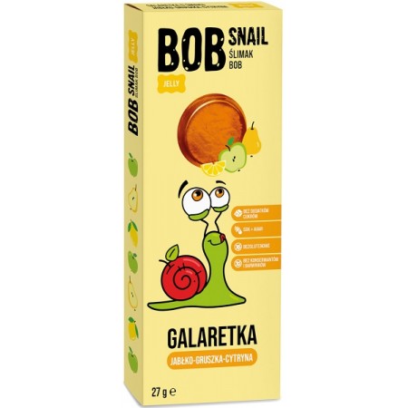 Желейный перекус Bob Snail, яблоко/груша/лимон, 27 г