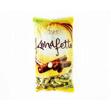 Шоколадные трубочки Roshen Konafetto Bianco, вес