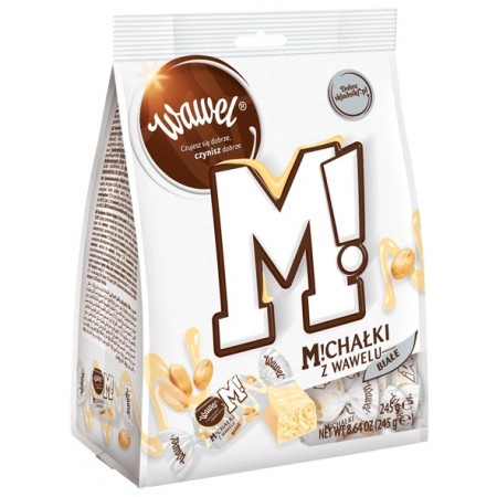 МИХАЛКИ БЕЛЫЕ ШОКОЛАДНЫЕ КОНФЕТЫ ВАВЕЛЬ, 245Г