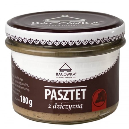 BACOWKA PASTETE MIT WILDFLEISCH, 180G