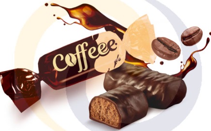 Kaffeebonbons mit Kakaofüllung, Gewicht