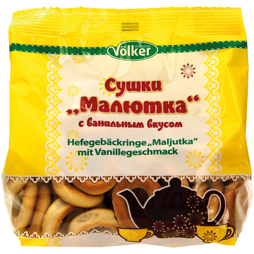 Сушки Малютка со вкусом ванили, 180Г