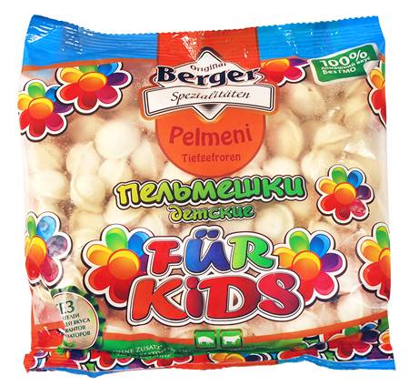 BERGER Pelmeni fur Kids/Schwein-Rindfl.400G