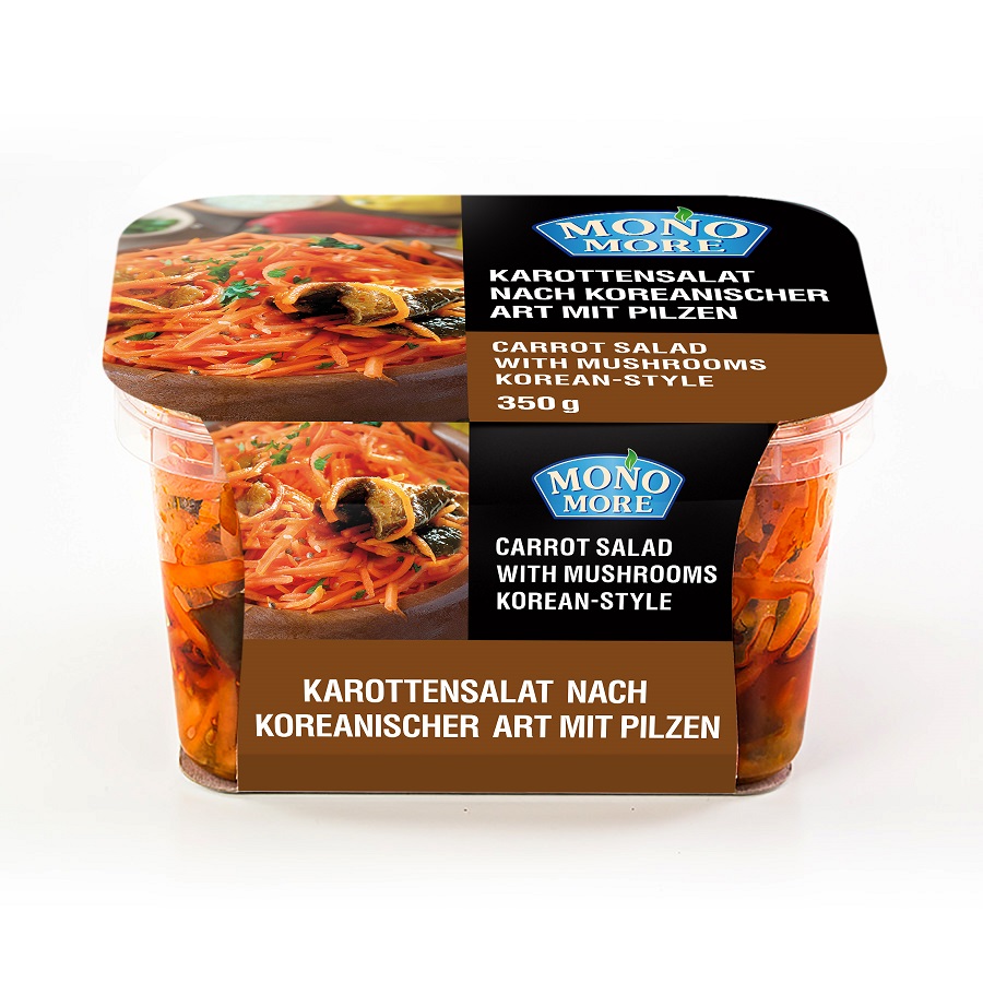 Karottensalat nach koreanischer Art mit Pilzen, 350G