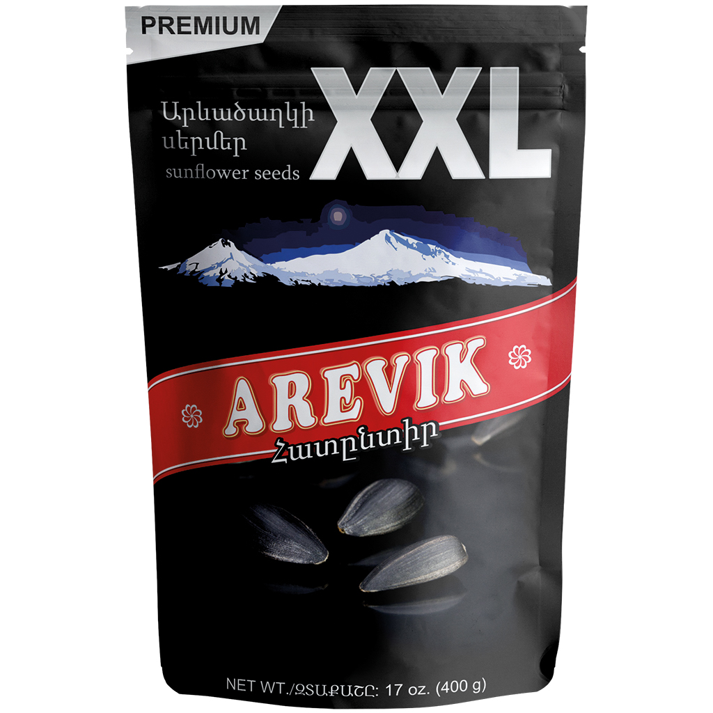 Черные семечки подсолнечника в скорлупе XXL