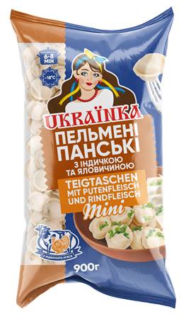 Ukrainka Teigtaschen MINI Panskie Rind/Puten, 900G