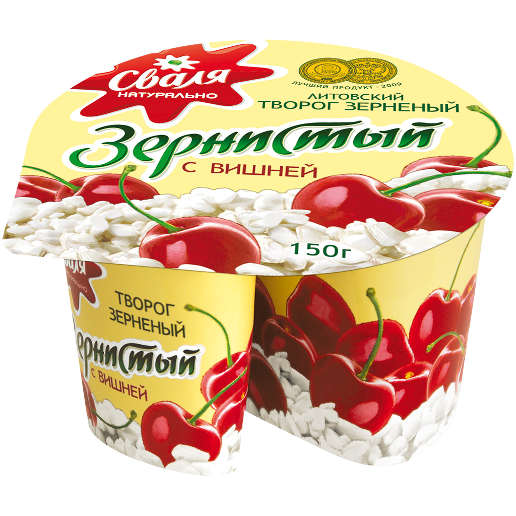 Dessert aus körnigem Frischkäse mit kirschgeschm.Svaliy, 150G