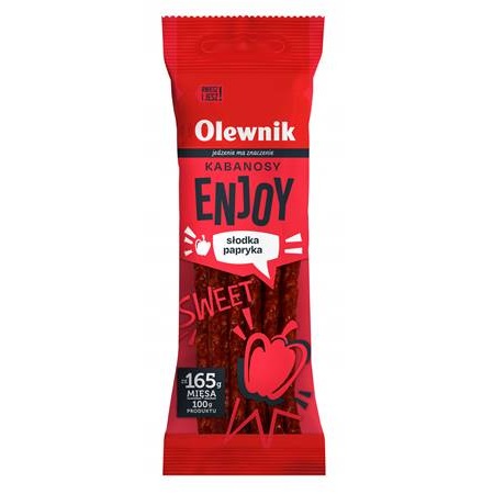 Olewnik kabanosy Enjoy suess.Paprika, 90G