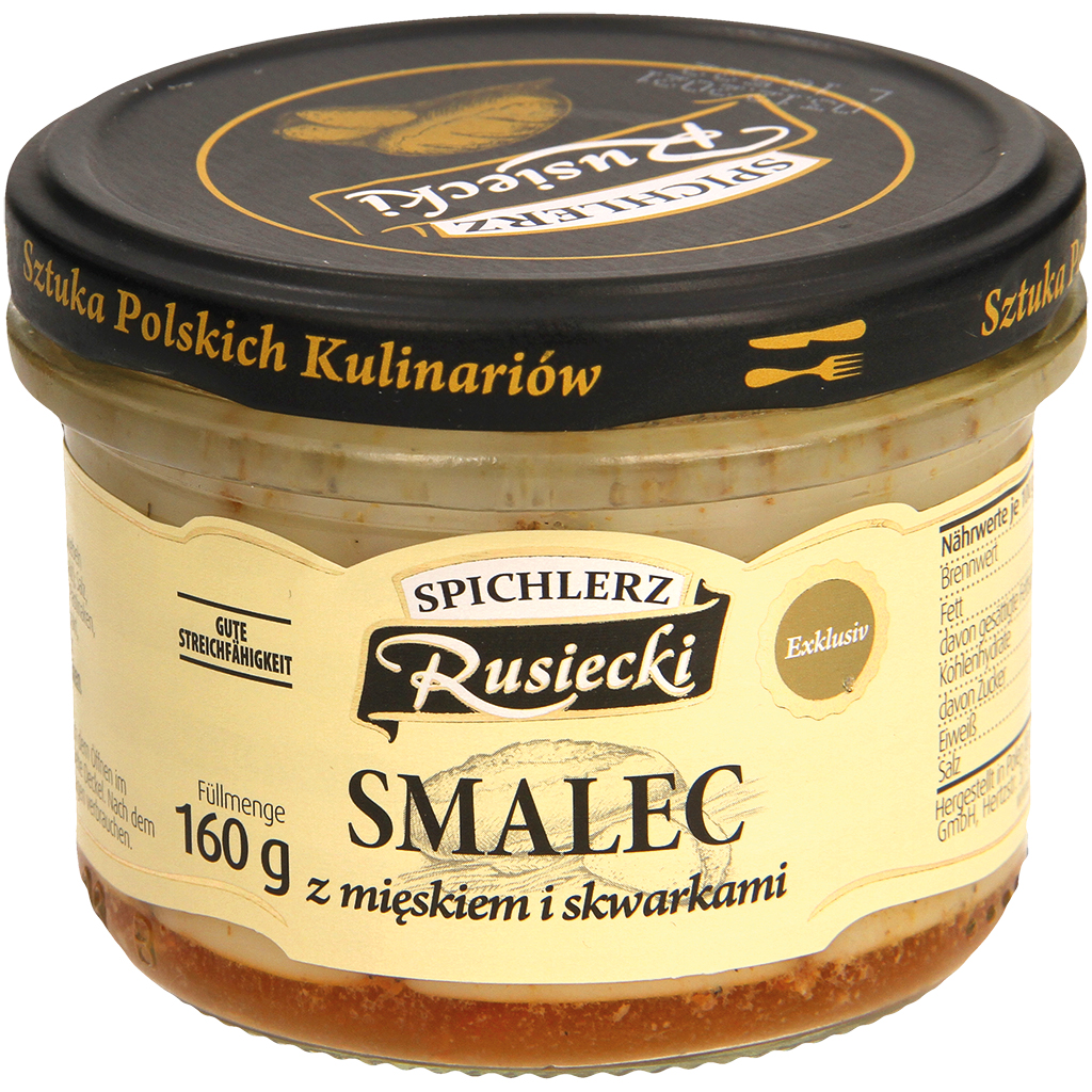 Rusiecki Schweinefett "Smalec z mieskiem i skwarkami", 160G
