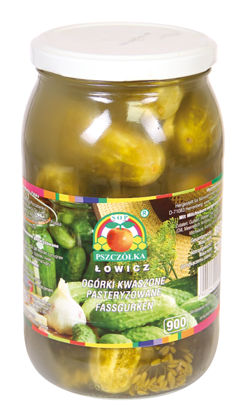 Gurken "Ogorki kwaszone pasterysowane", 900ML