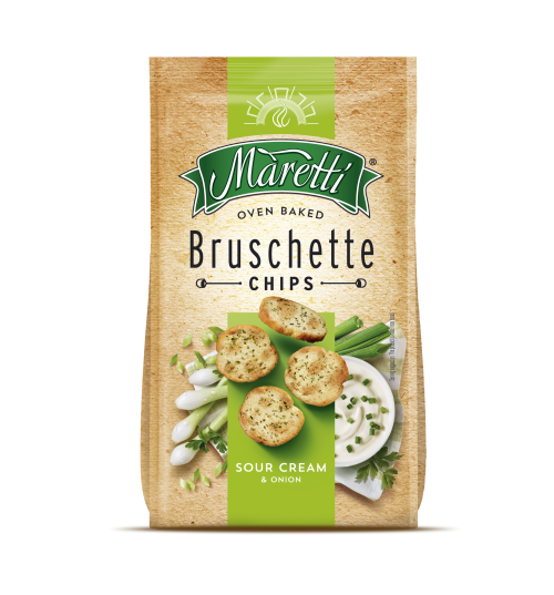 Gebackene Brotringe mit Zwiebel- und Sauerrahmgeschmack, 70G