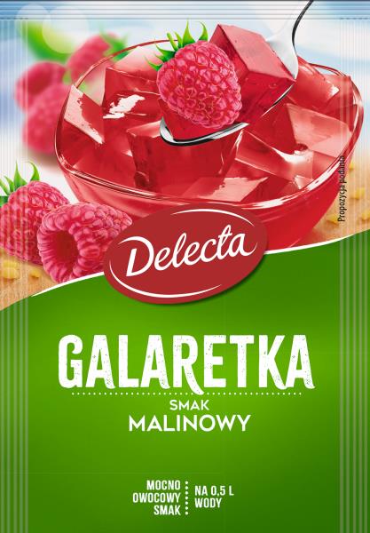 GELLE mit Himbeergeschmack DELECTA, 70G