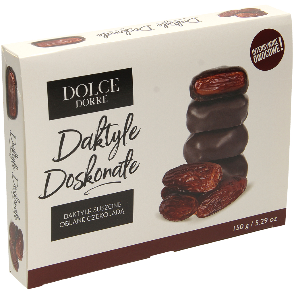 Datteln in Schokolade DOLCE DORRE, 150G