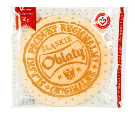 Runde "Oblaty" Teigplatten m.Haselnuss, 30G