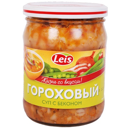 Suppe "Erbsen mit Becon", 480G