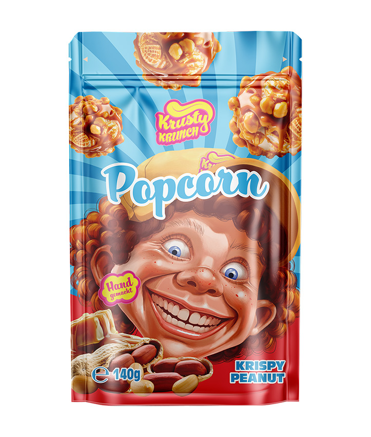 Popcorn Krispy Peanat Krusty Krunch, 140G