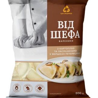 «3 Medvedia» Вареники с картофелем, сливками и шампиньонами, 800 г