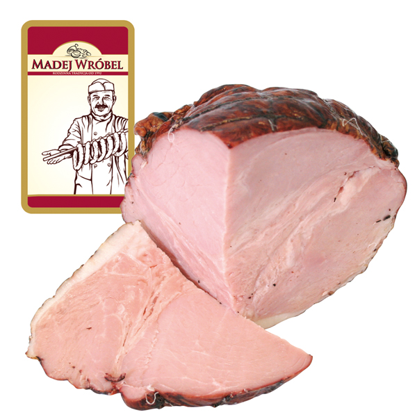 Madej & Wrobel Schweinefleisch gepökelt, gegart und geräuchert, Gewicht