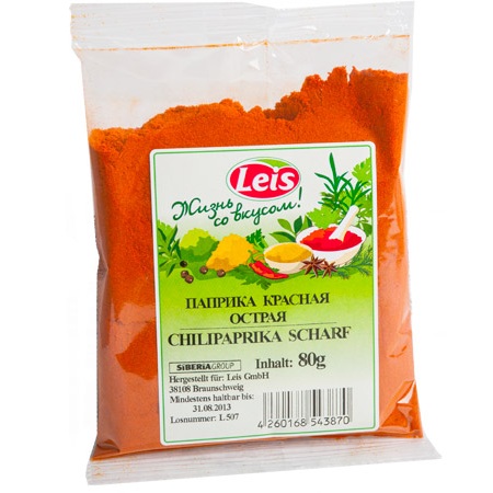 LEIS Мелений перець чилі, 80 г