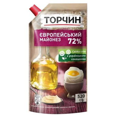 Torchin Majonez „Europejski”, 72%, 520 g